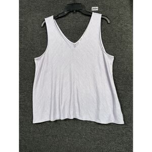 GAP Soft Spun Lavender Tank Flowy Sleeveless Blouse Womens Size XL V-Neck